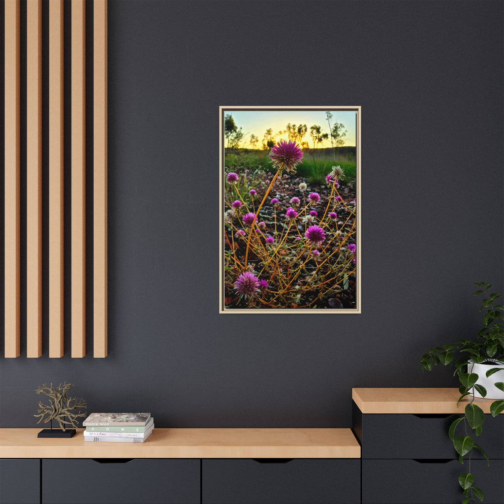 Framed Wildflower Canvas Print