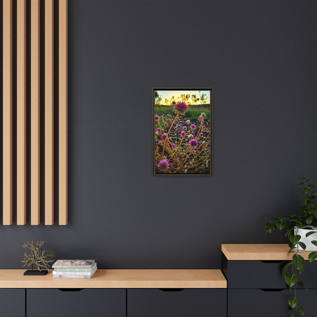 Framed Wildflower Canvas Print