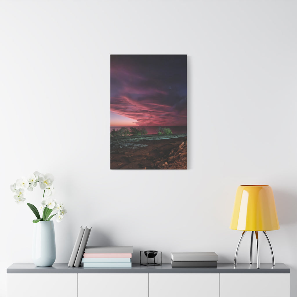 Moody Pink Sunset Canvas