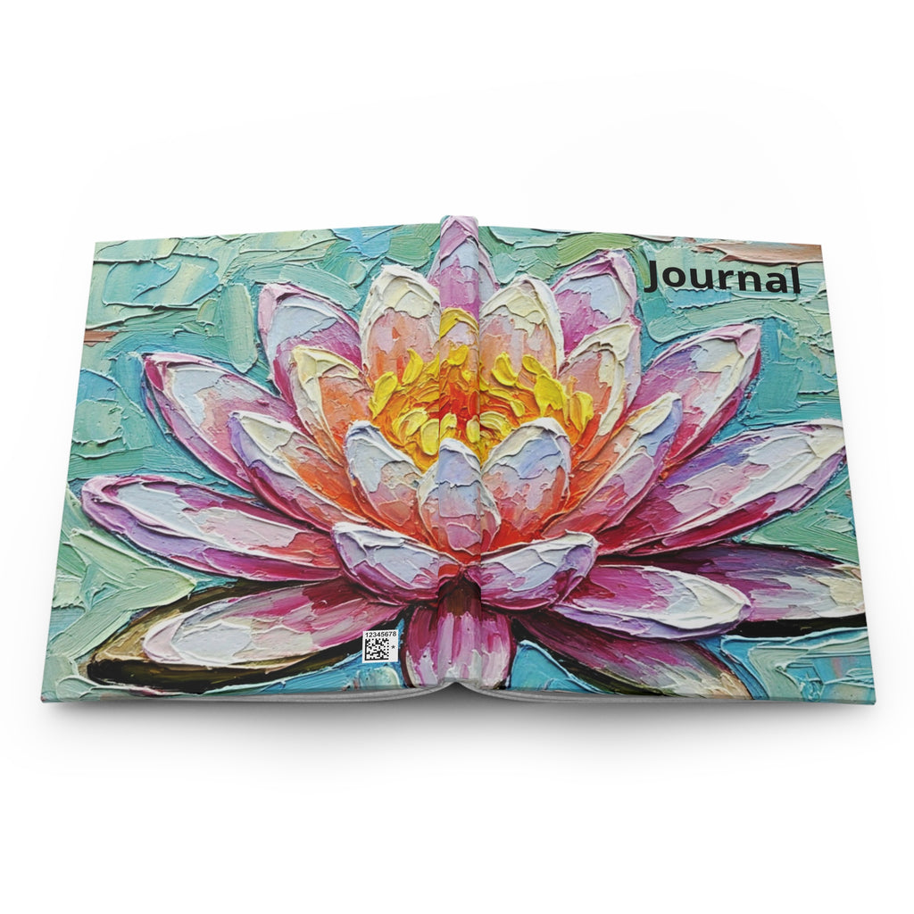 Pink Lotus Hardcover Journal