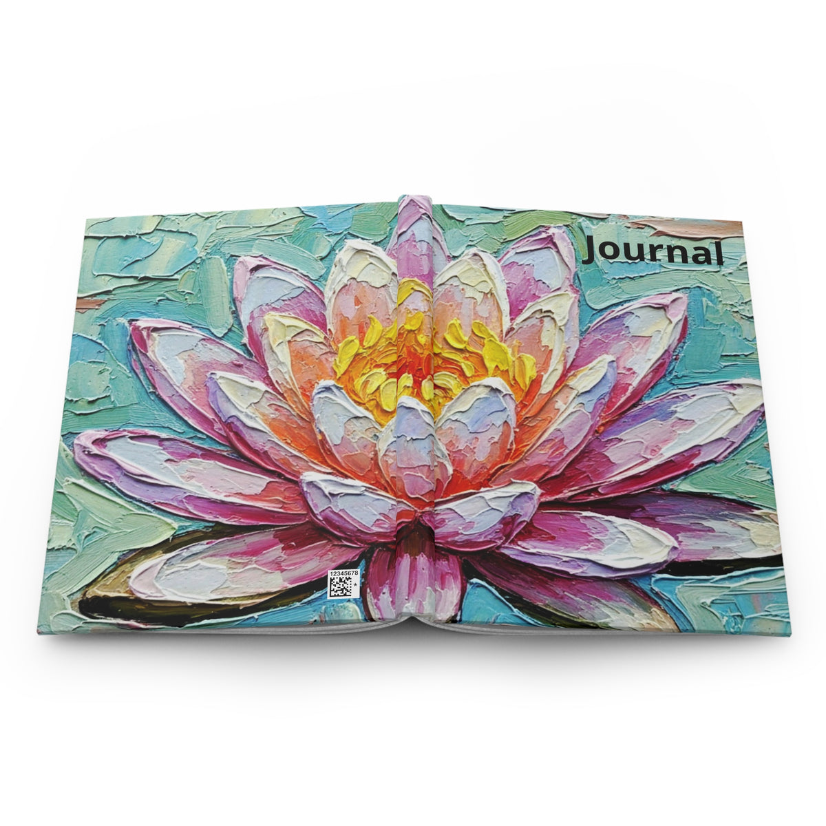 Pink Lotus Hardcover Journal