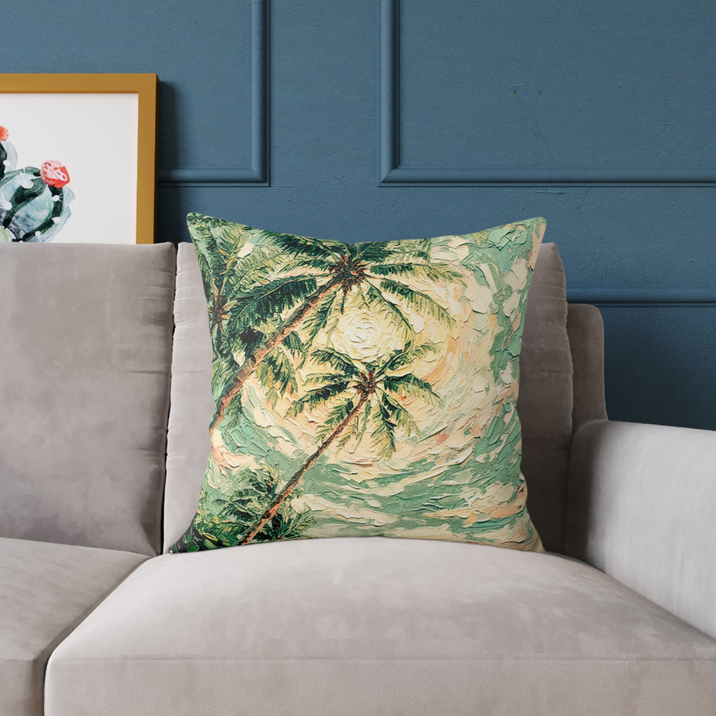 Coastal Palm Beach Throw Cushion