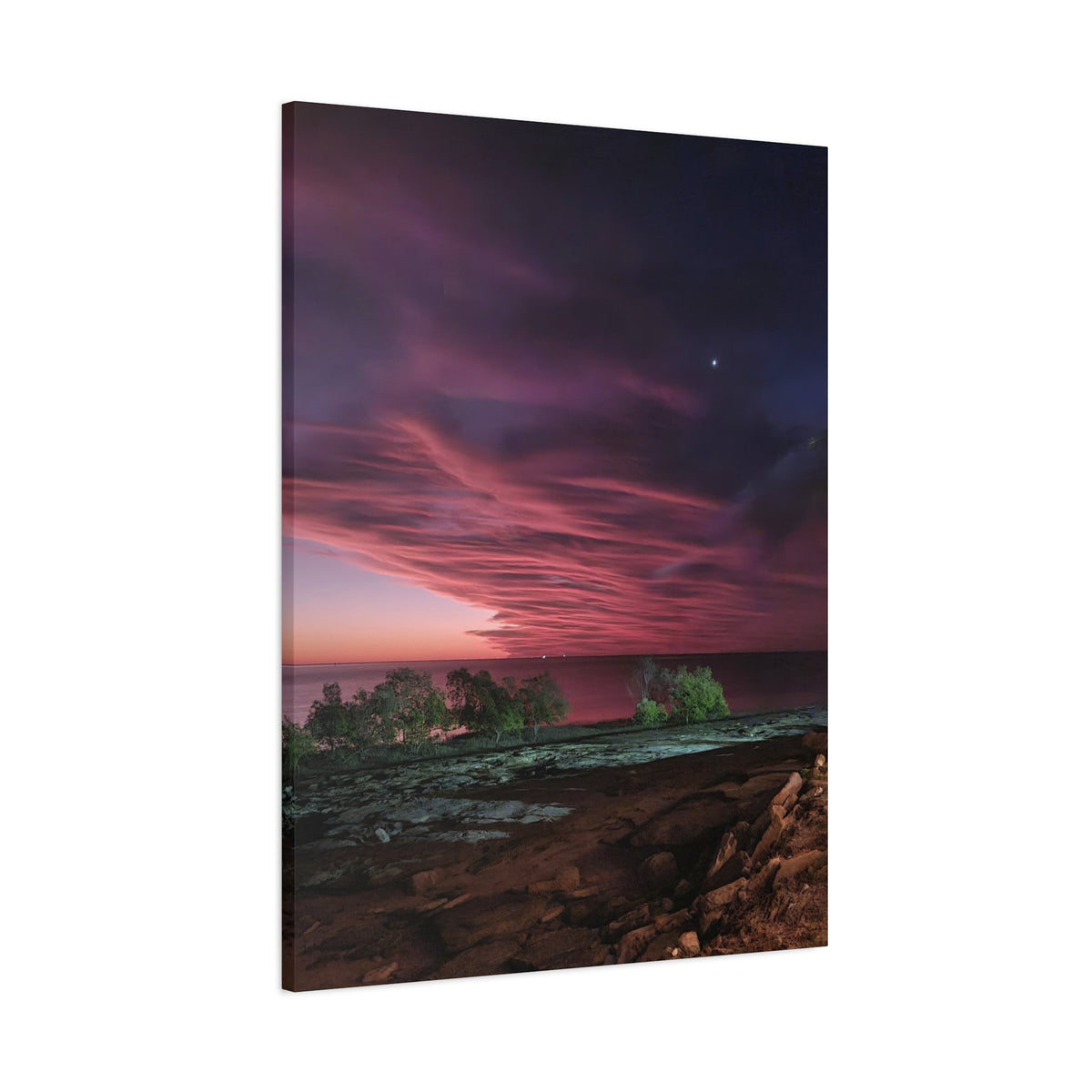 Moody Pink Sunset Canvas