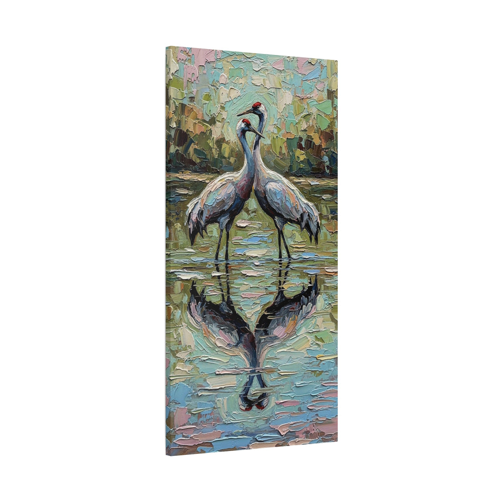 Brolga Reflection Canvas