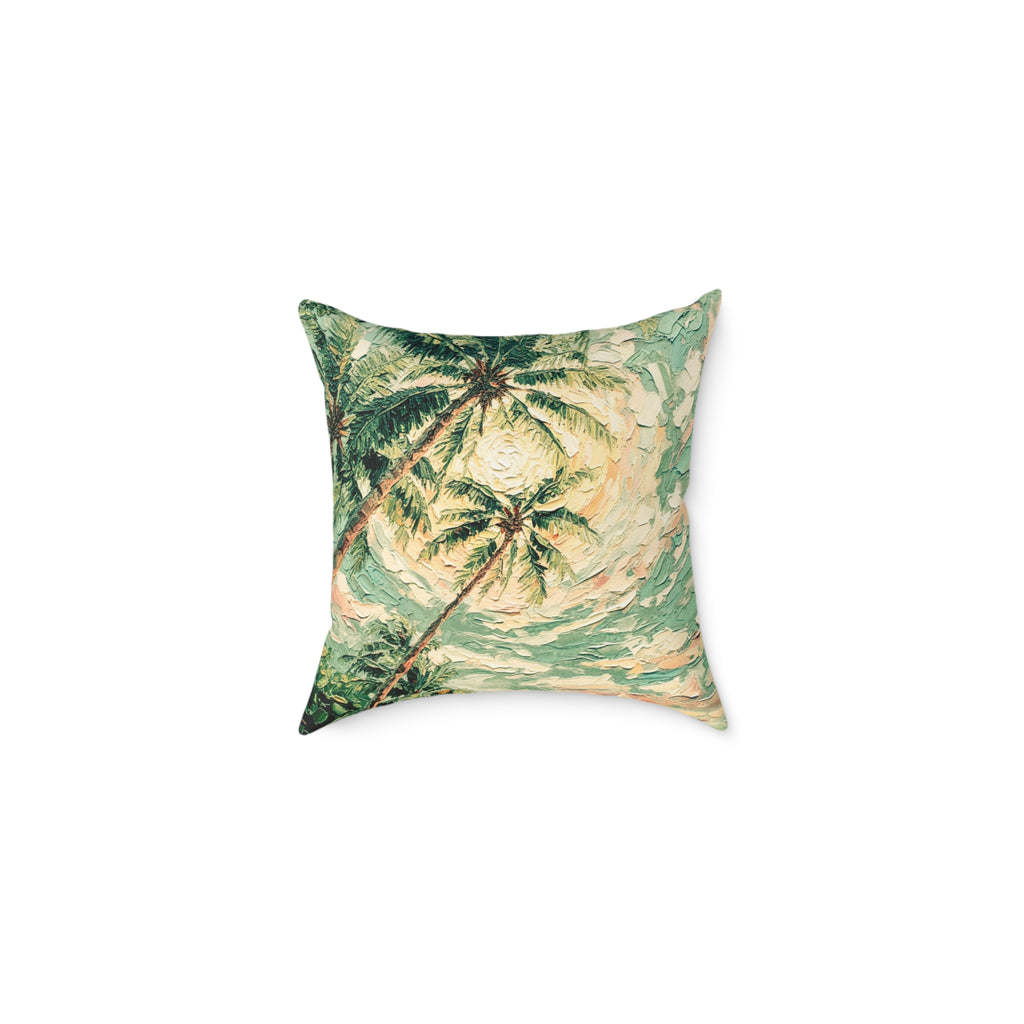 Coastal Palm Beach Throw Cushion