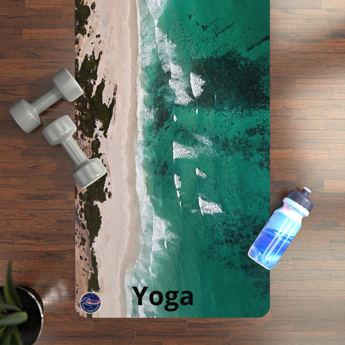 Coastal Waves Beach Yoga Mat