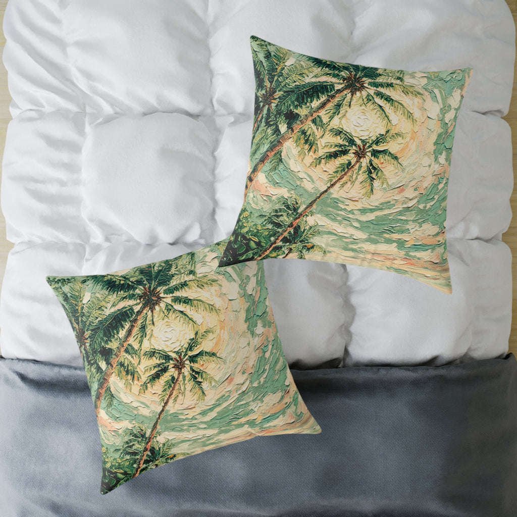 Coastal Palm Beach Throw Cushion