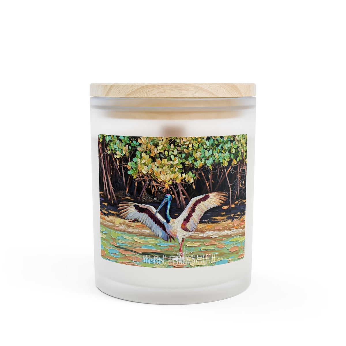 Palm Beach Fishing Black-Necked Stork Candle