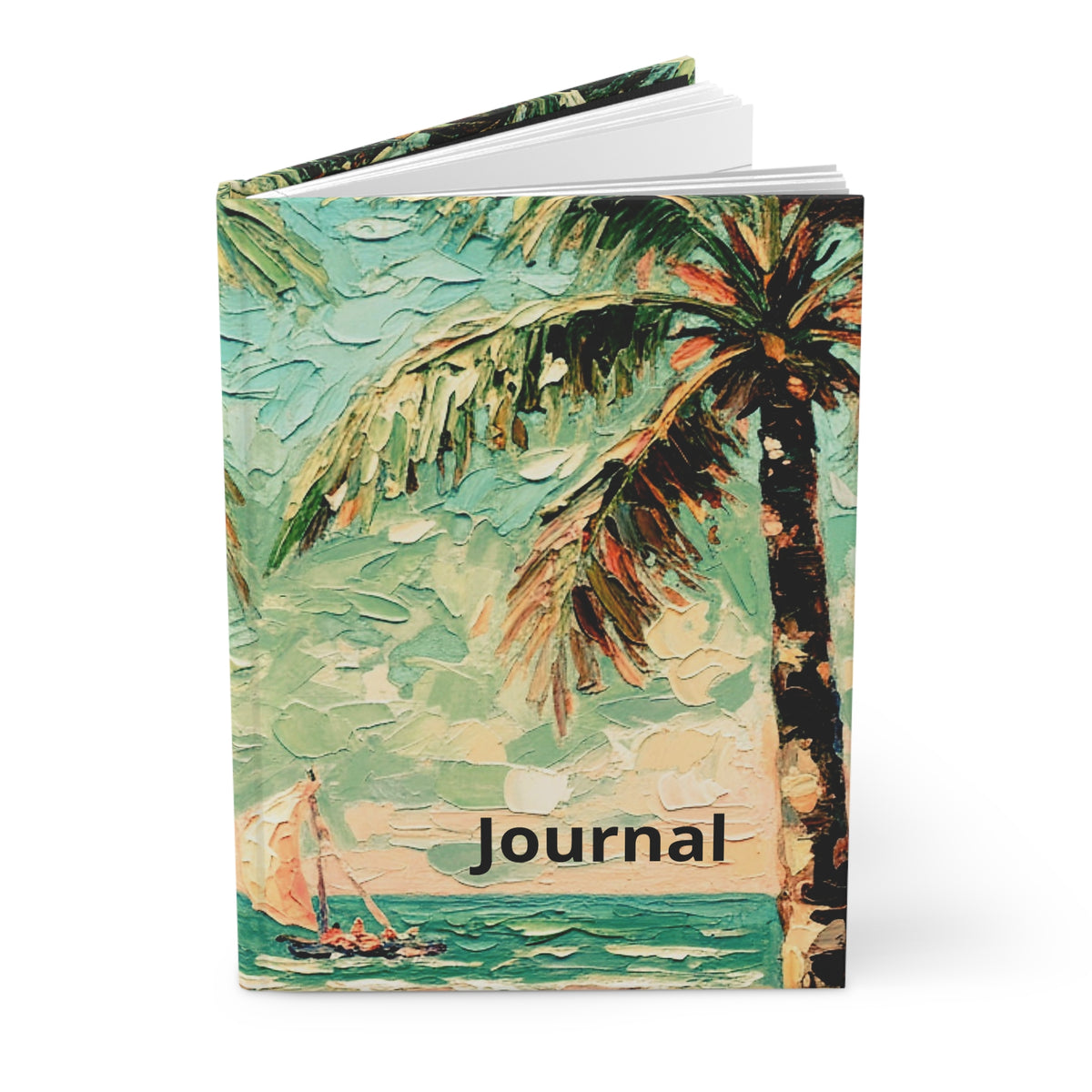 Coastal Palm Beach Hardcover Journal