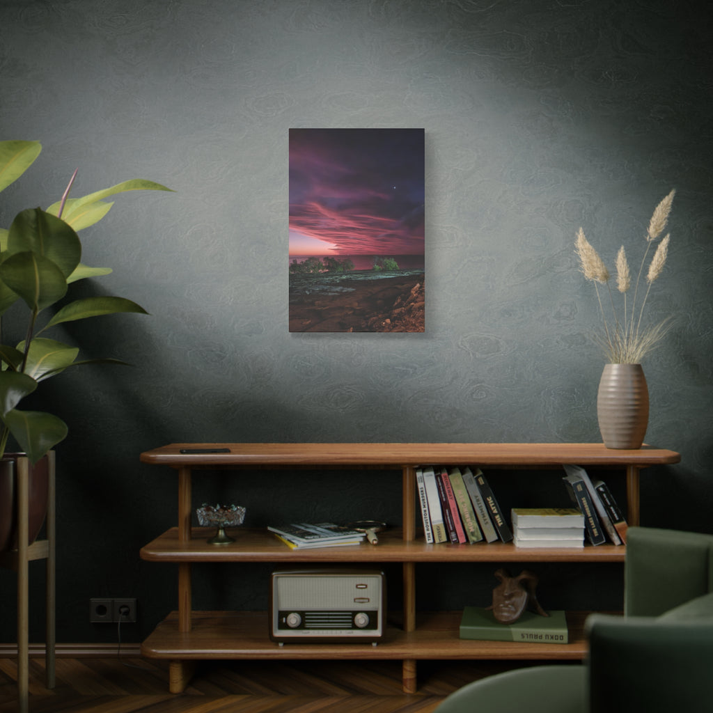 Moody Pink Sunset Canvas
