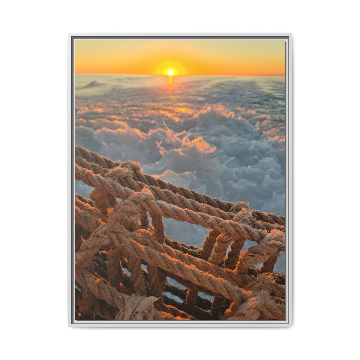 Sunset Above the Waves Canvas