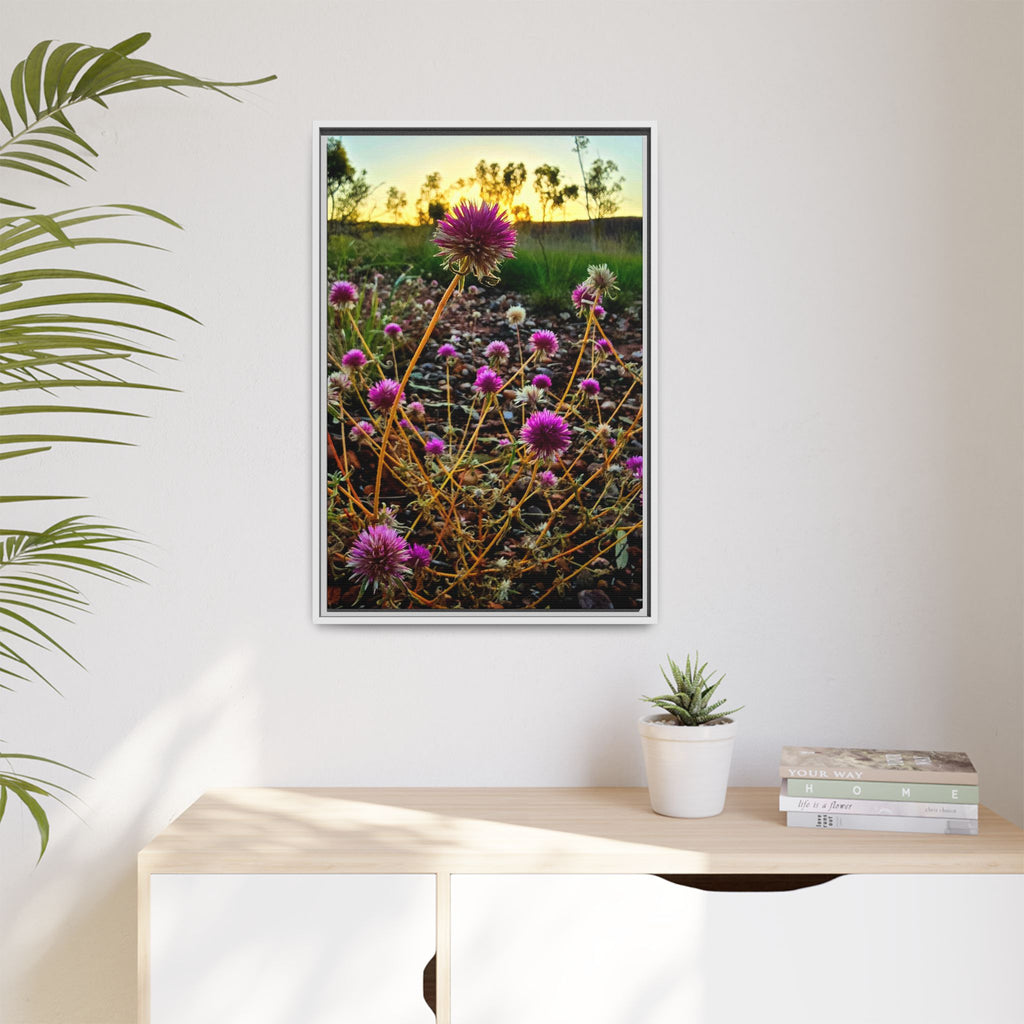 Framed Wildflower Canvas Print