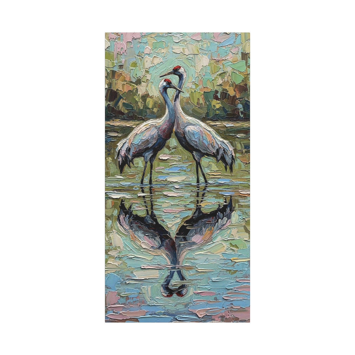 Brolga Reflection Canvas