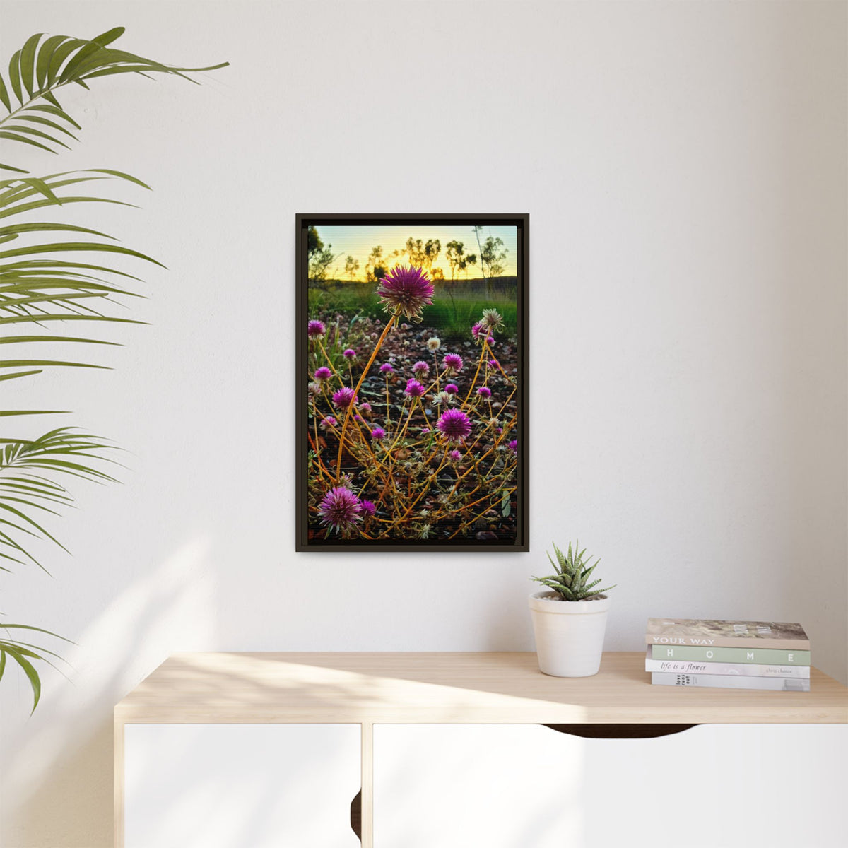Framed Wildflower Canvas Print