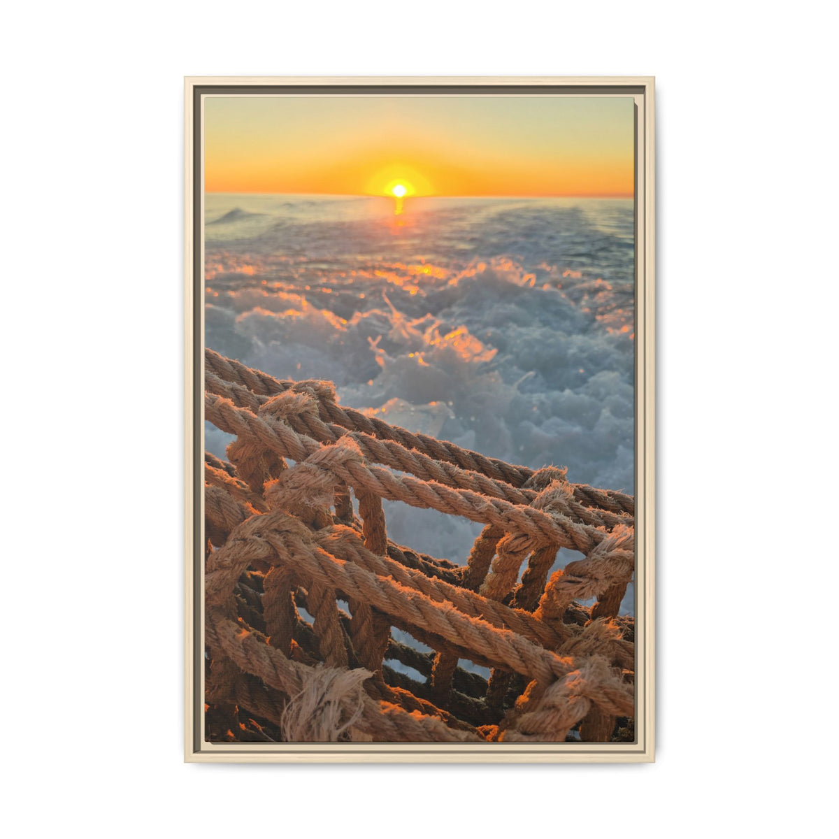 Sunset Above the Waves Canvas