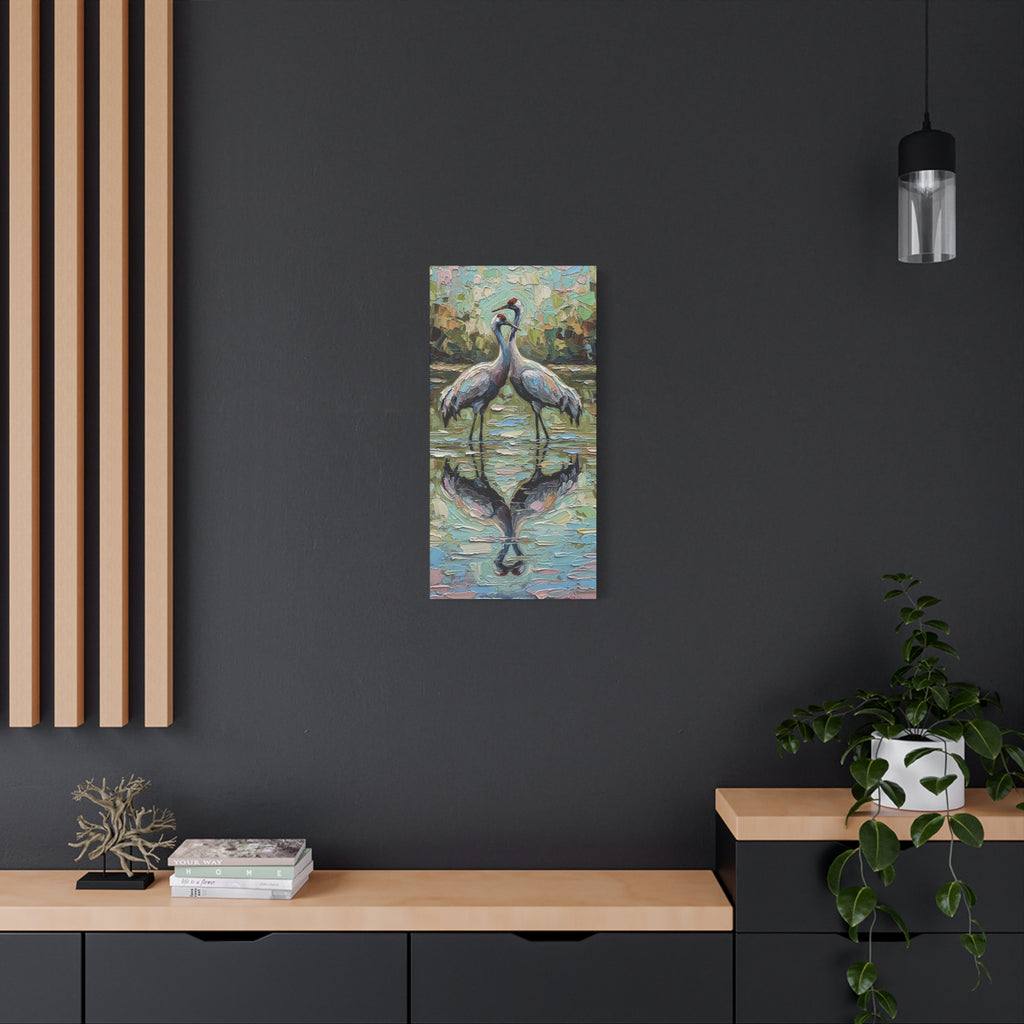 Brolga Reflection Canvas