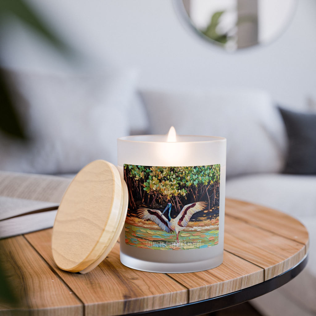 Palm Beach Fishing Black-Necked Stork Candle