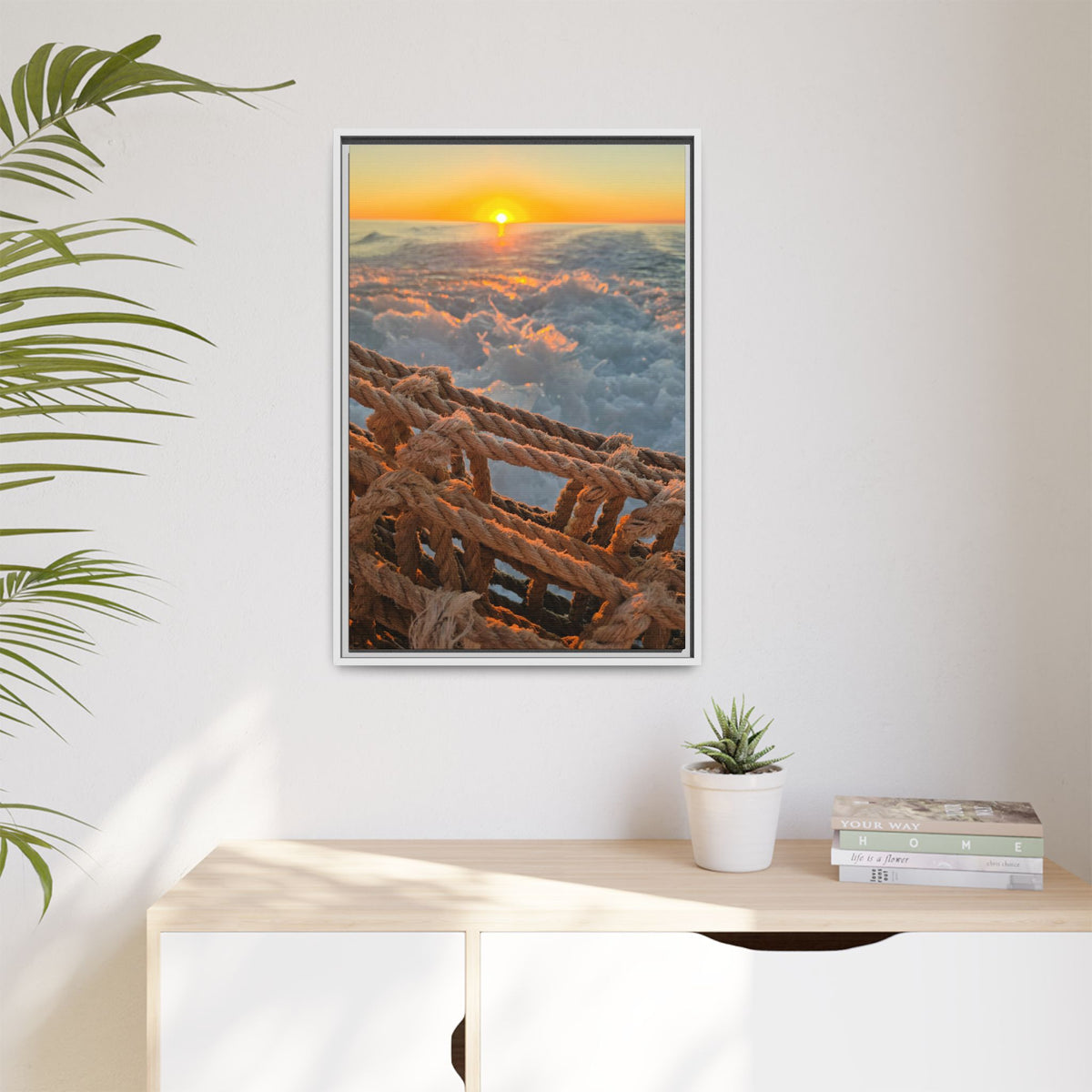 Sunset Above the Waves Canvas
