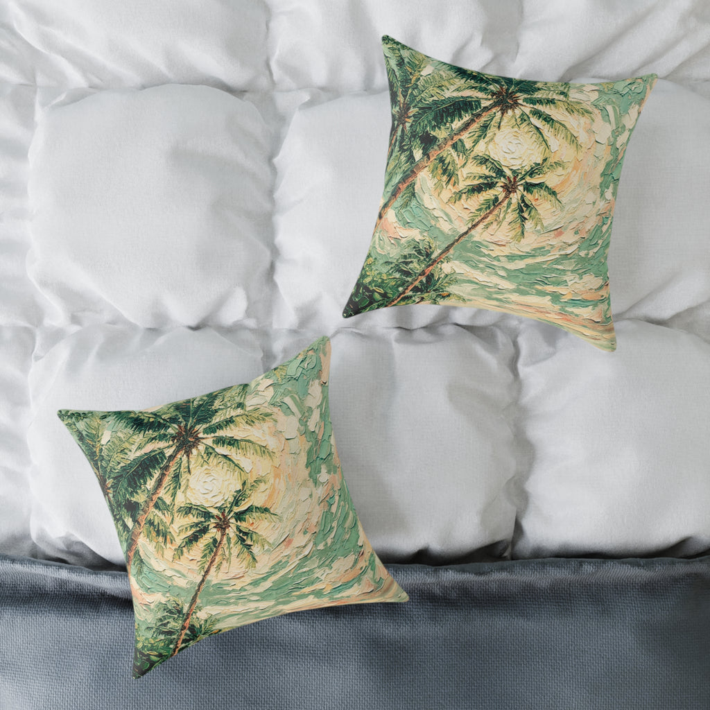 Coastal Palm Beach Throw Cushion