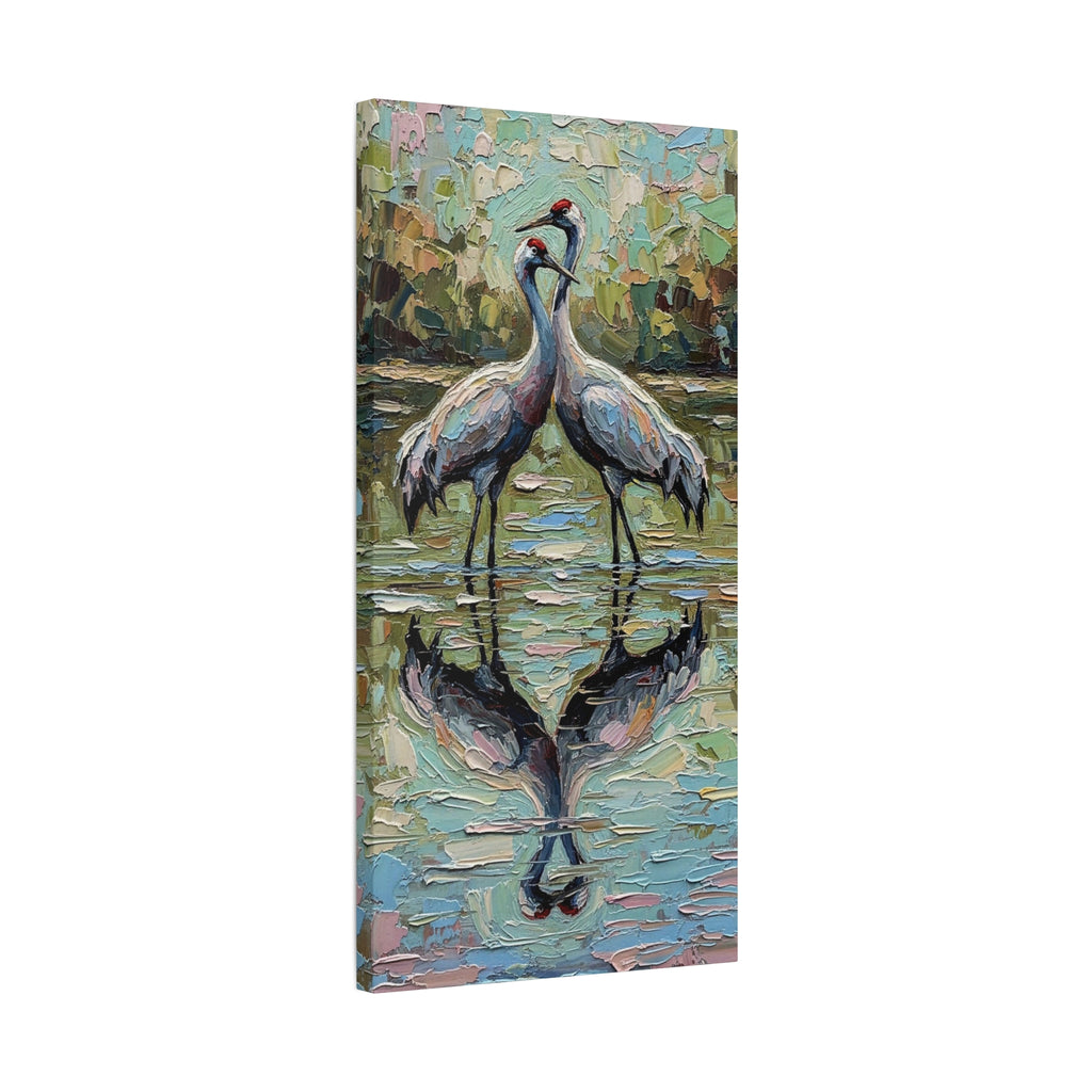 Brolga Reflection Canvas