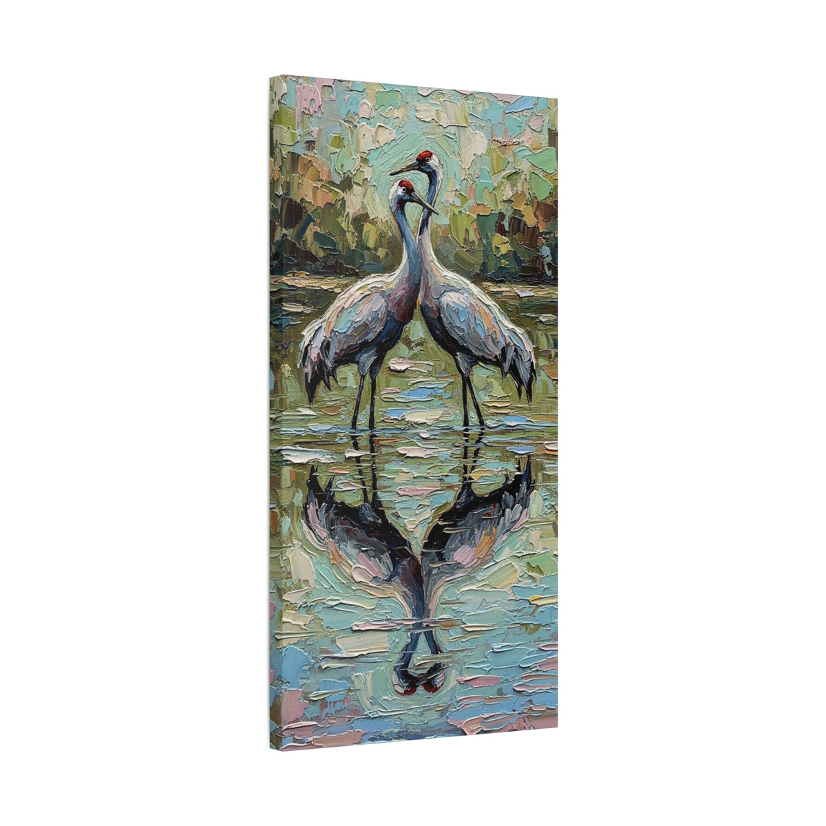 Brolga Reflection Canvas