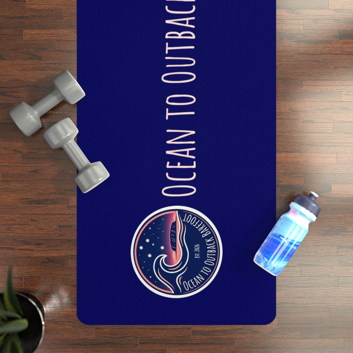 Colour Logo Rubber Yoga Mat