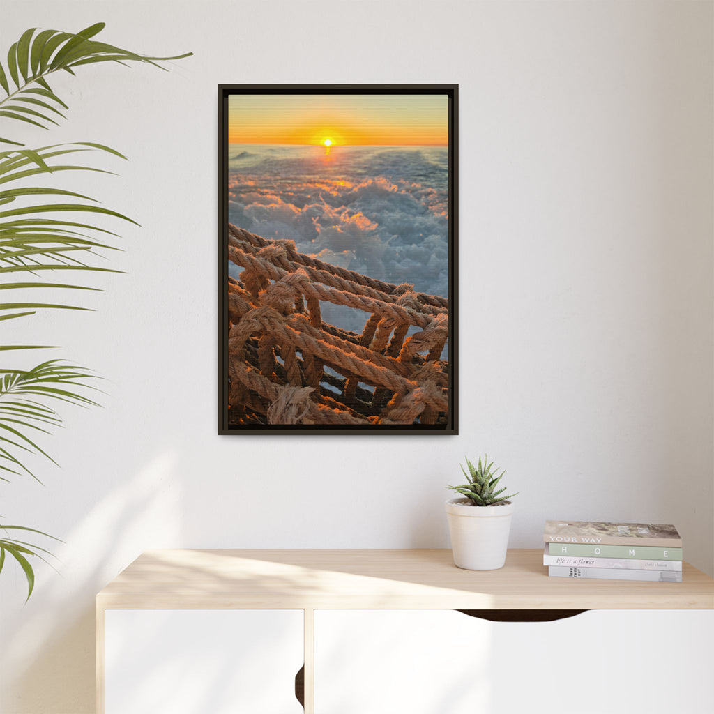 Sunset Above the Waves Canvas