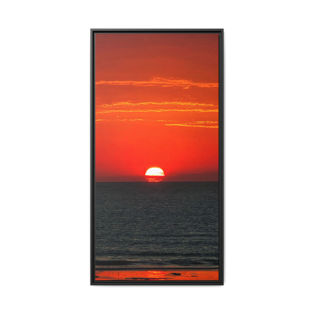 Broome Red Sunset- Framed canvas