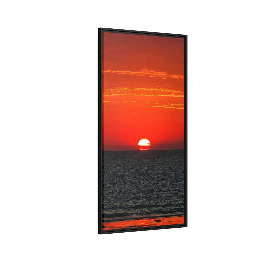 Broome Red Sunset- Framed canvas
