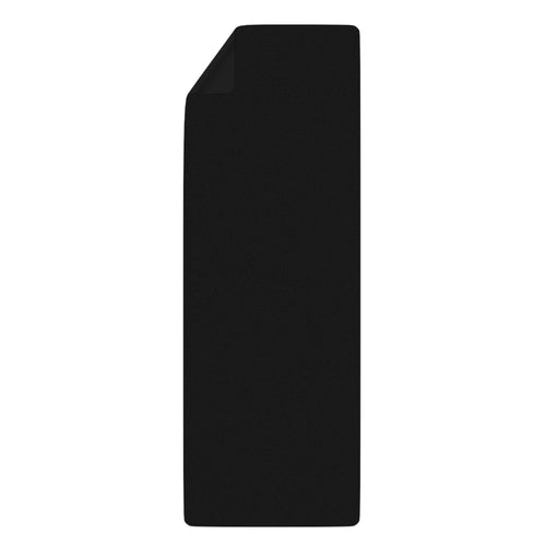 Black and White Logo Rubber Yoga Mat