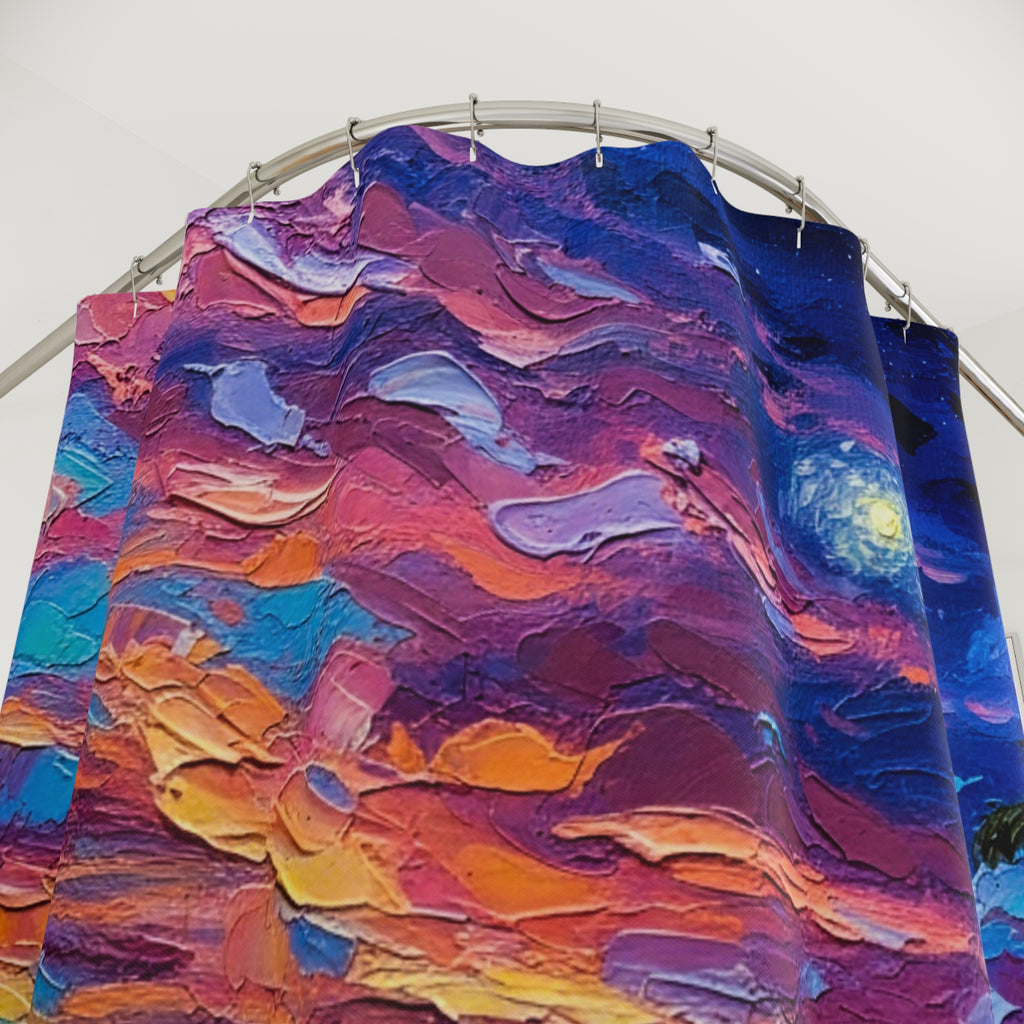 Tropical Sunset Shower Curtain