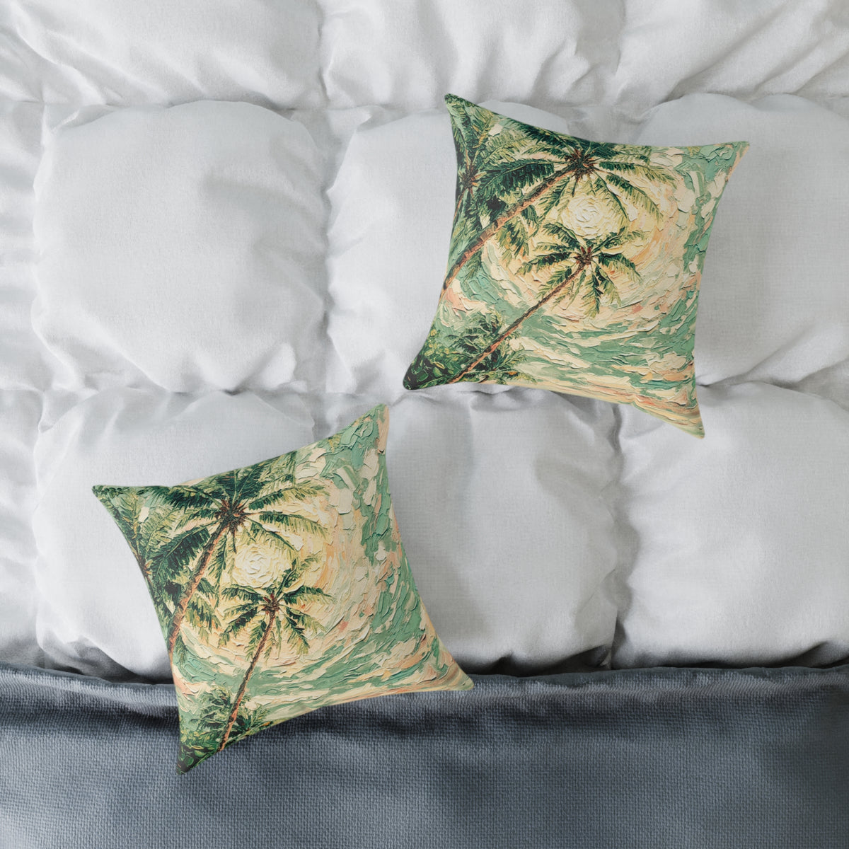 Coastal Palm Beach Throw Cushion