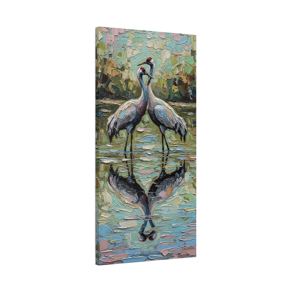 Brolga Reflection Canvas