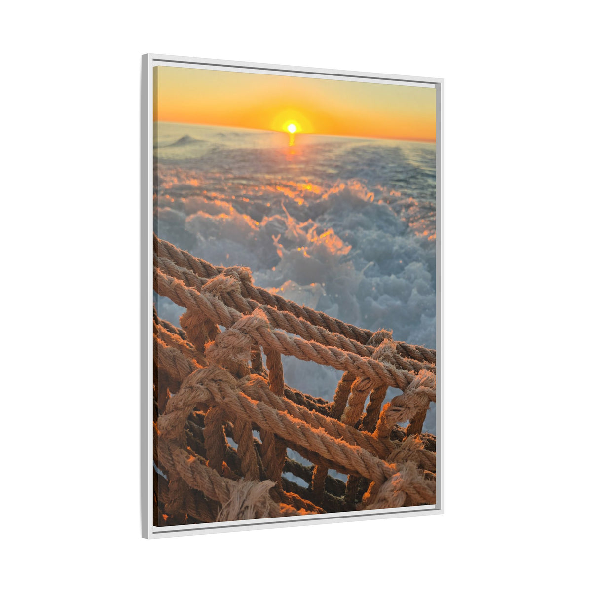 Sunset Above the Waves Canvas