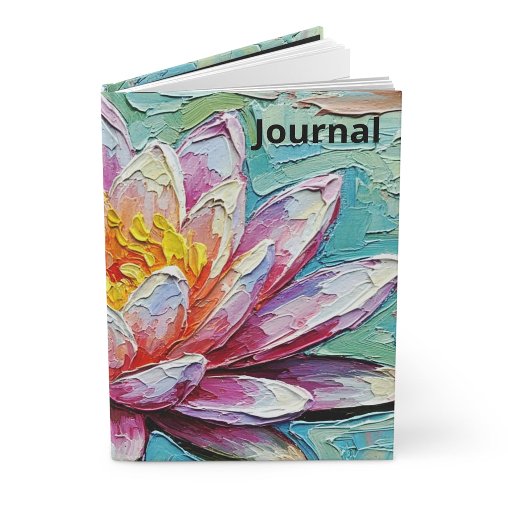 Pink Lotus Hardcover Journal