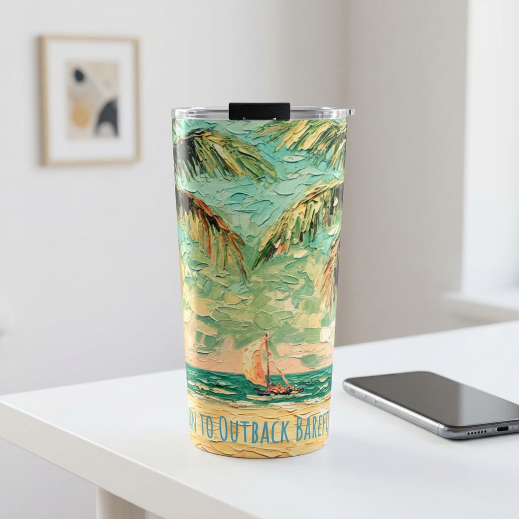Coastal Palm Beach 20oz Tumbler