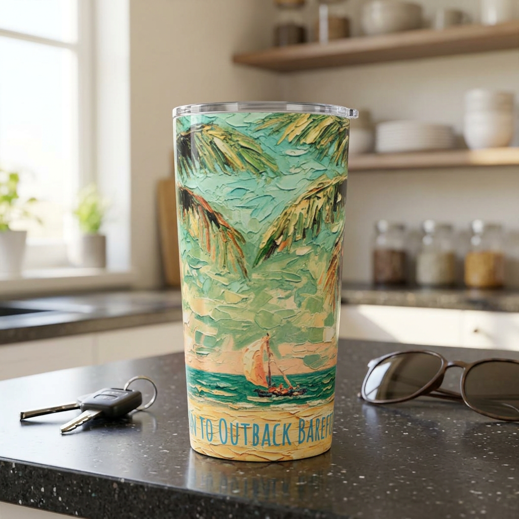 Coastal Palm Beach 20oz Tumbler