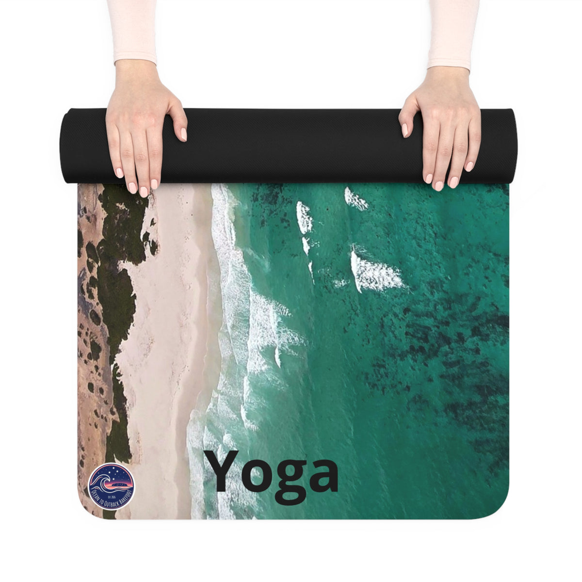 Coastal Waves Beach Yoga Mat