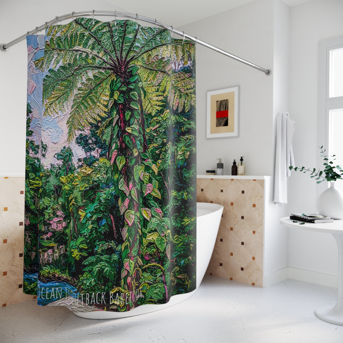 Waterfall Rainforest Shower Curtain