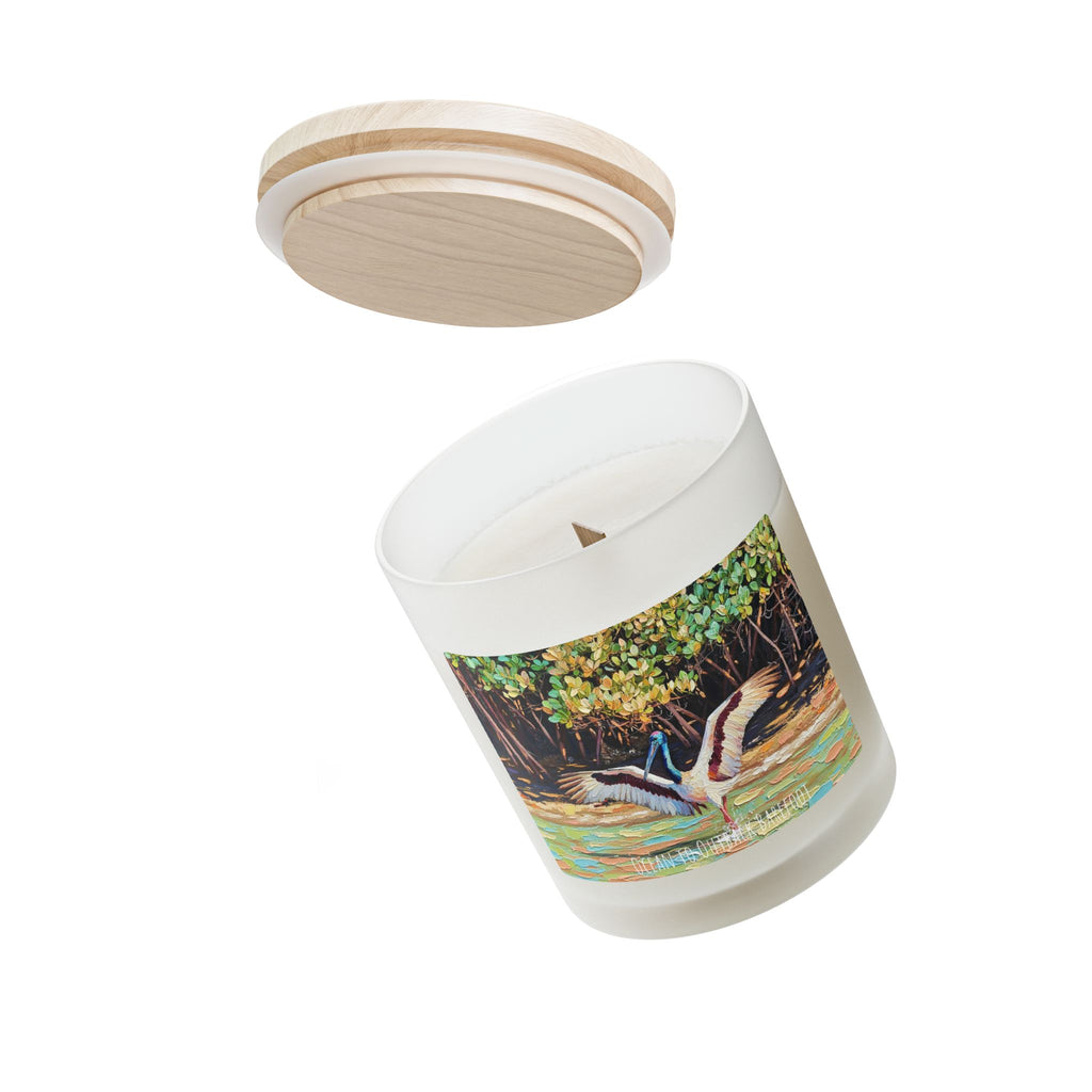 Palm Beach Fishing Black-Necked Stork Candle