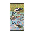 Black-Necked Stork Framed Canvas