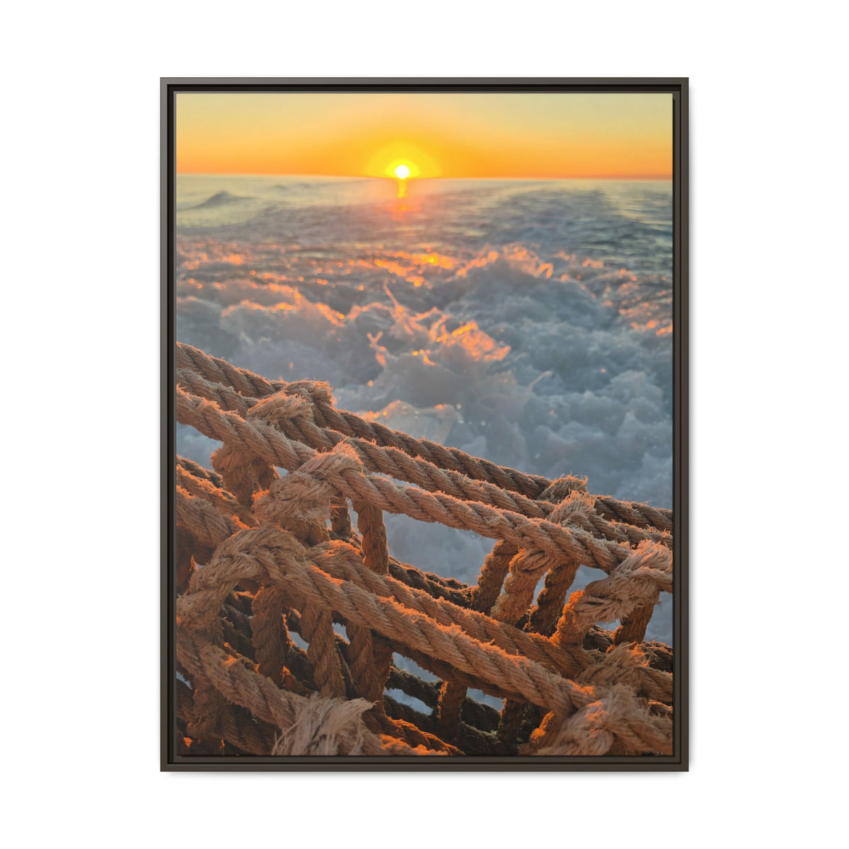 Sunset Above the Waves Canvas