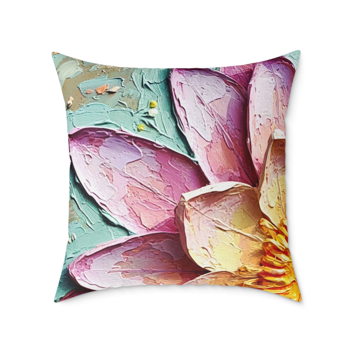 Pink Lotus Throw Cushion
