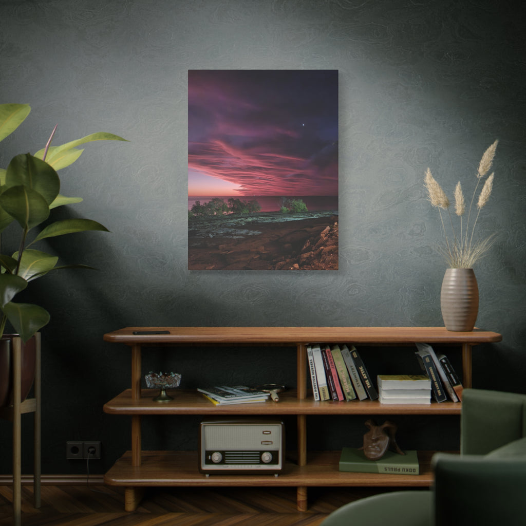 Moody Pink Sunset Canvas