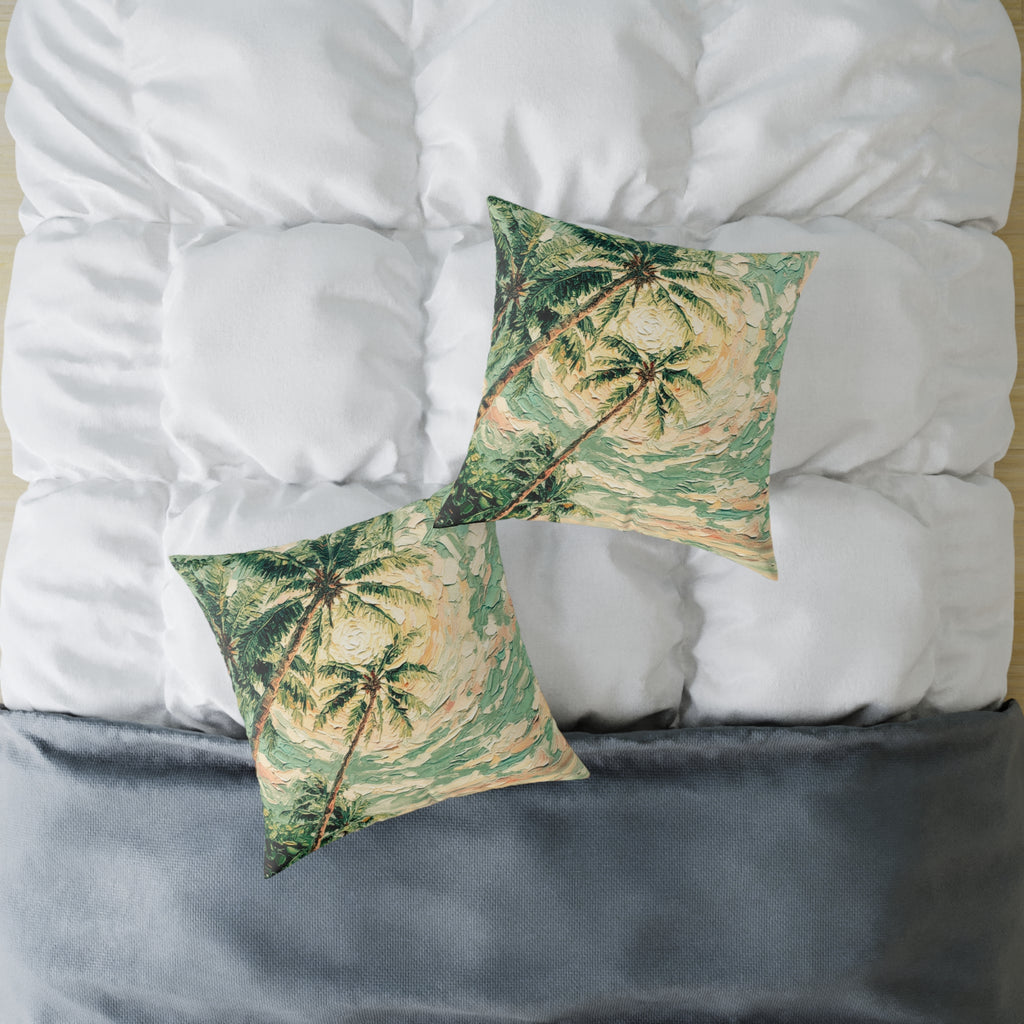 Coastal Palm Beach Throw Cushion