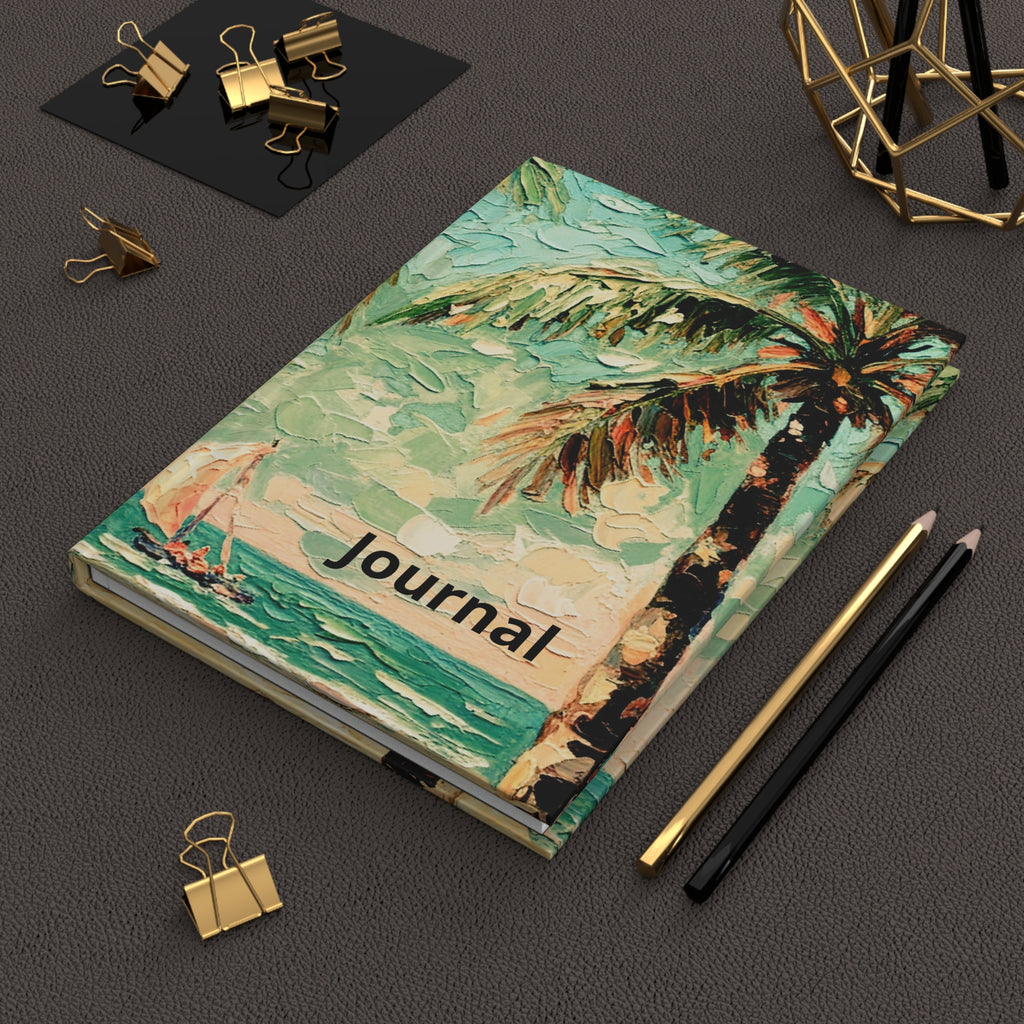 Coastal Palm Beach Hardcover Journal