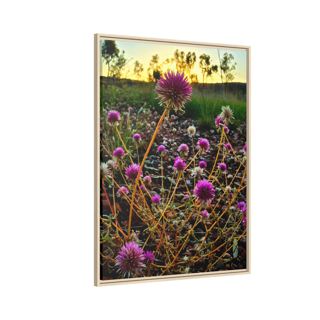Framed Wildflower Canvas Print