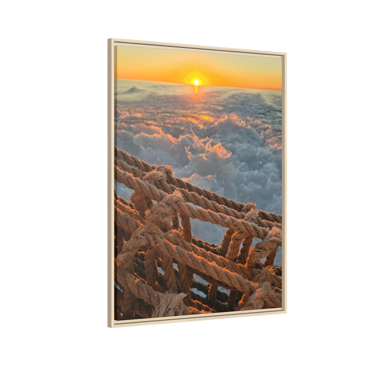 Sunset Above the Waves Canvas