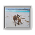 Kangaroo Beach Framed Canvas