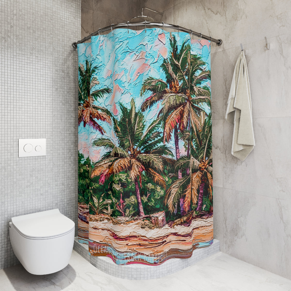 Palm Beach Tropical Shower Curtain